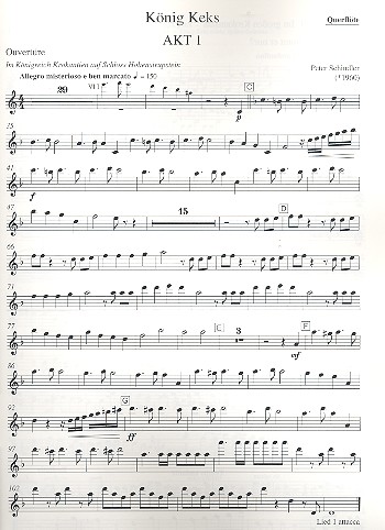 König Keks&nbsp;&nbsp;für Soli, Kinderchor und Instrumente&nbsp;&nbsp;Flöte