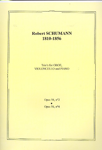 2 Trios aus op.56  für Oboe, Violoncello und Klavier  Stimmen,  Archivkopie