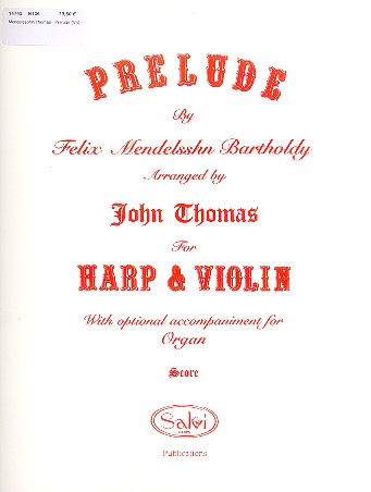 Prelude op.35  for harp, violin and optional organ accompaniment  