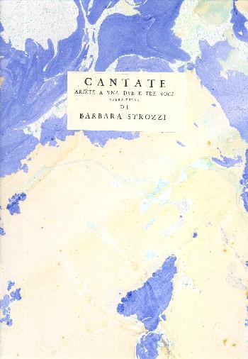 Cantata, Ariete a 1-3 voci op.3    Faksimile