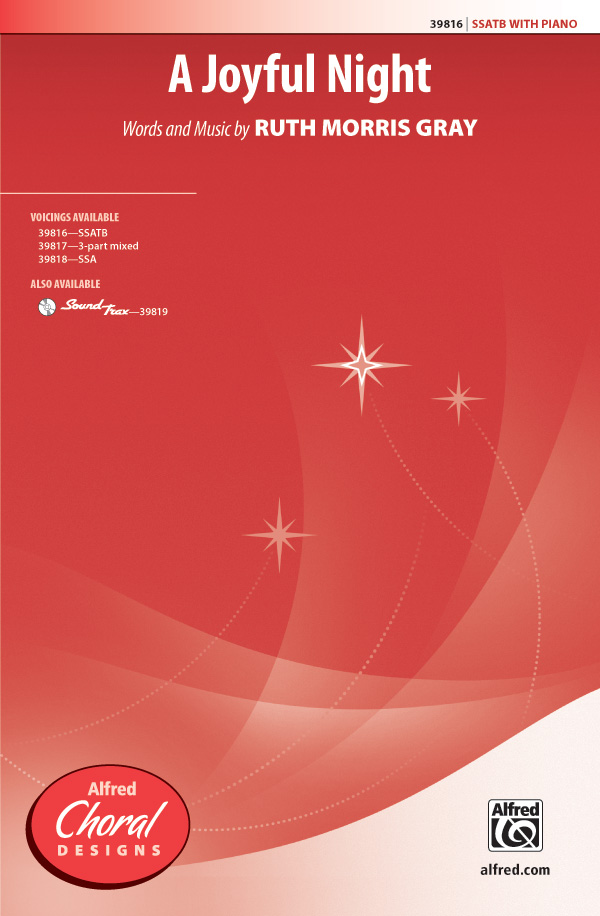 A joyful Night  for mixed chorus (SSATB) and piano  score