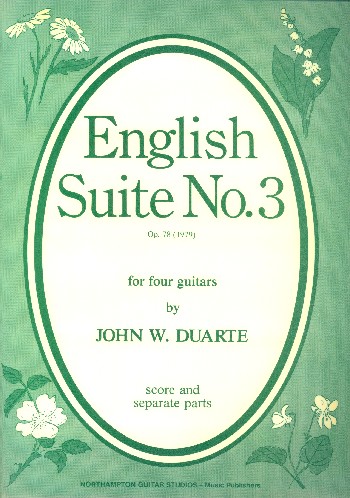 English Suite no.3  for 4 guitars  score and parts