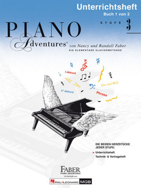 Piano Adventures Stufe 3 - Unterrichtsheft Band 1&nbsp;&nbsp;für Klavier (dt)&nbsp;&nbsp;