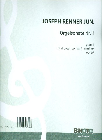 Sonate g-Moll Nr.1 op.29  für Orgel  