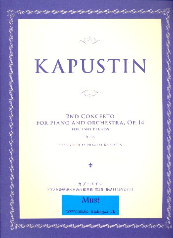 Concerto no.2 op.14 for Piano and Orchestra  for 2 pianos  score