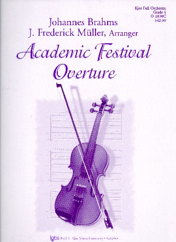 Academic Festival Ouverture op.56&nbsp;&nbsp;for orchestra&nbsp;&nbsp;score and parts (8-8-3-5-5-5)