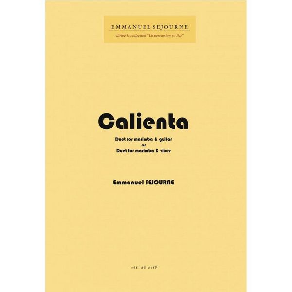 Calienta   for marimba and guitar  score and parts