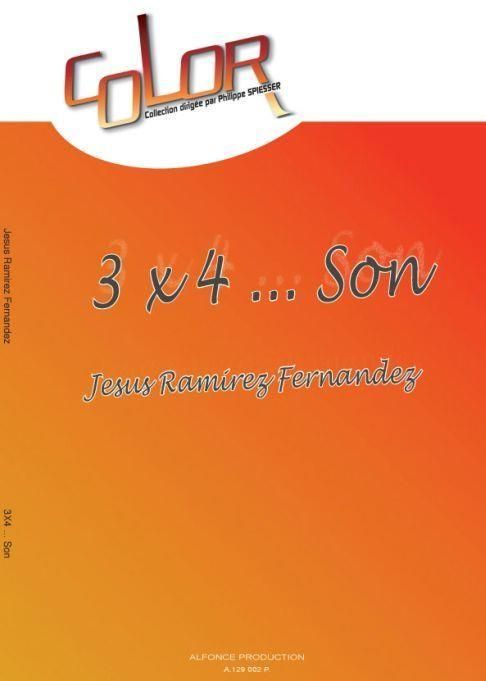 3 x 4 ... son  for percussion ensemble with mallets  score and parts