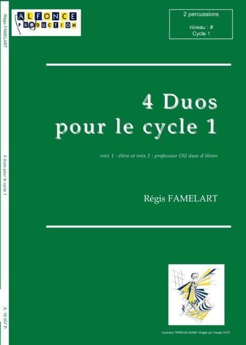 4 Duos pour le cycle 1  for 2 percussion players  2 scores