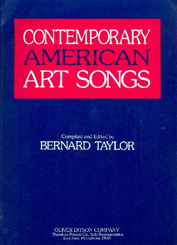 Contemporary American Art Songs&nbsp;&nbsp;for voice and piano&nbsp;&nbsp;score