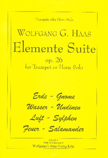 Elemente-Suite op.26  für Trompete (Horn)  