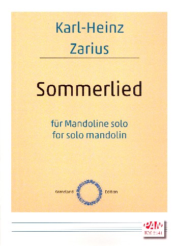 Sommerlied  für Mandoline  