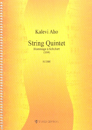 Hommage à Schubert  for 2 violins, viola und 2 cellos  score