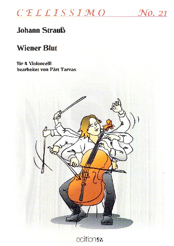 Wiener Blut&nbsp;&nbsp;für 4 Violoncelli&nbsp;&nbsp;Partitur und Stimmen