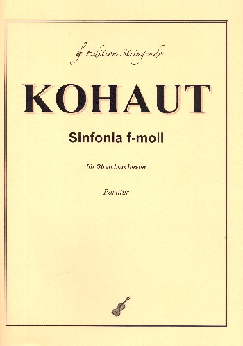 Sinfonie f-Moll  für Streichorchester  Partitur