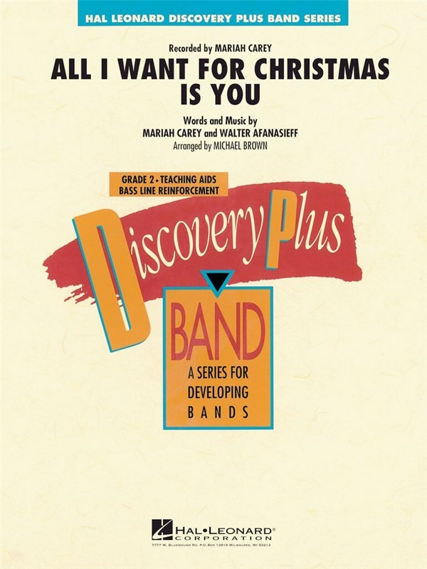 All I want for Christmas is You:  for concert band  score and parts