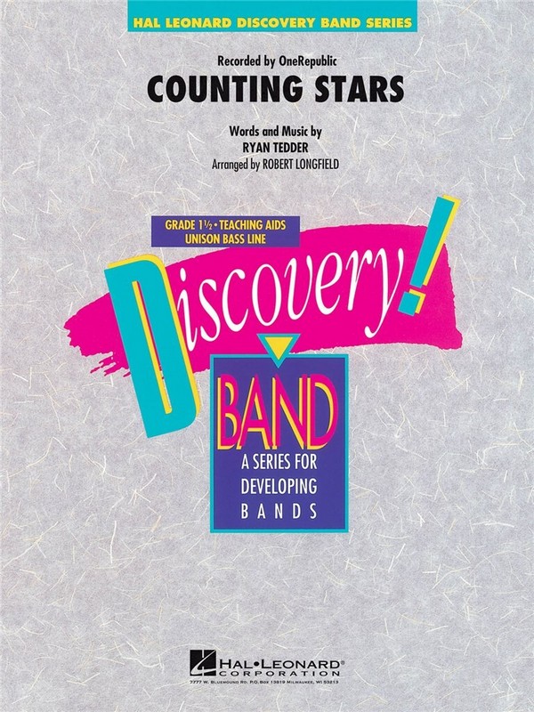 Counting Stars:  for concert band  score and parts