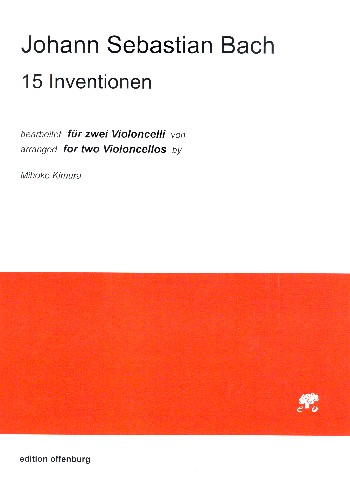 15 Inventionen&nbsp;&nbsp;für 2 Violoncelli&nbsp;&nbsp;Spielpartitur