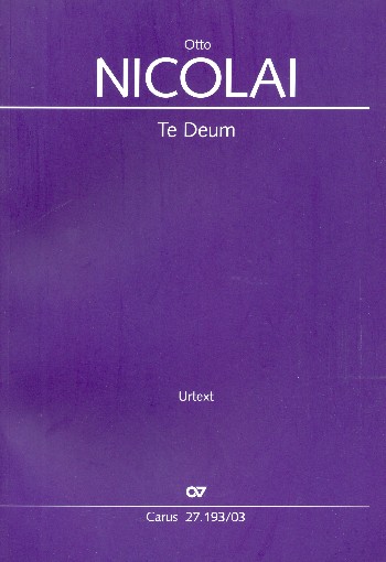 Te Deum&nbsp;&nbsp;für Soli, gem Chor und Orchester&nbsp;&nbsp;Klavierauszug (dt/la)