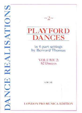 Playford Dances vol.2&nbsp;&nbsp;for 4 instruments&nbsp;&nbsp;score