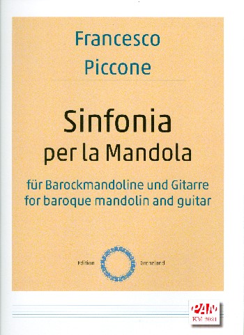 Sinfonia per la mandola  für Barockmandoline und Gitarre  Stimmen