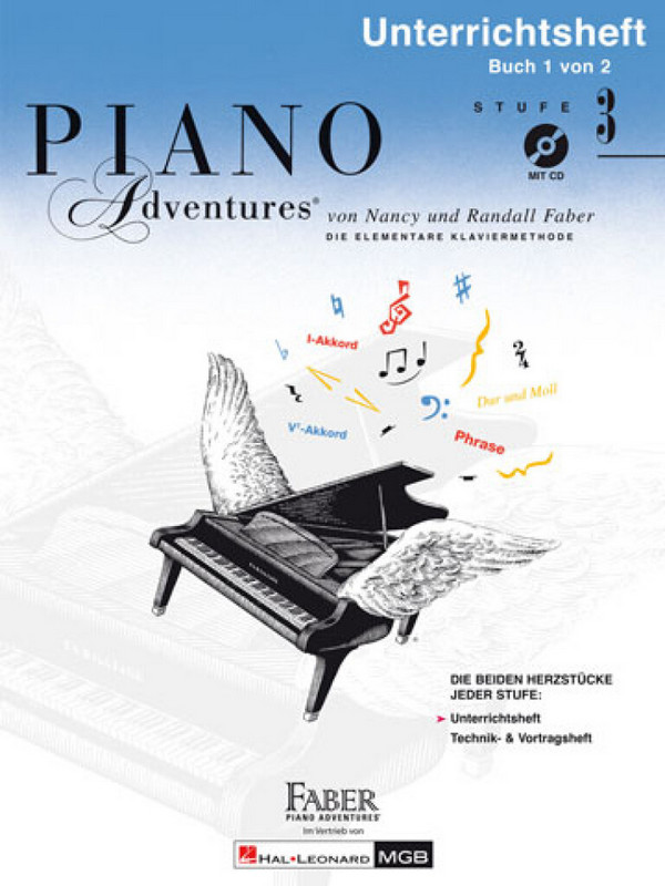 Piano Adventures Stufe 3 - Unterrichtsheft Band 1 (+CD)&nbsp;&nbsp;für Klavier&nbsp;&nbsp;