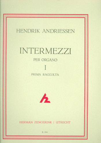 Intermezzi vol.1&nbsp;&nbsp;for organ&nbsp;&nbsp;