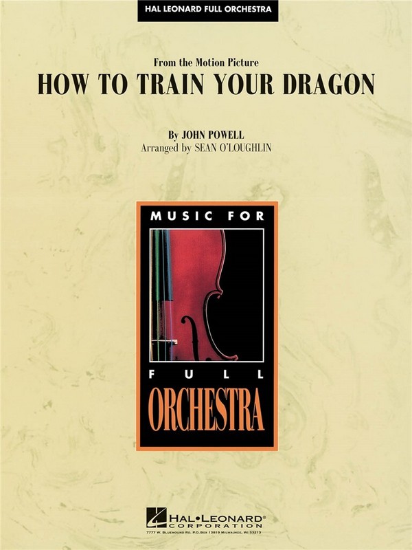 How to train your Dragon (2 Pieces):&nbsp;&nbsp;for orchestra&nbsp;&nbsp;score and parts (strings 8-8-8-4-4)