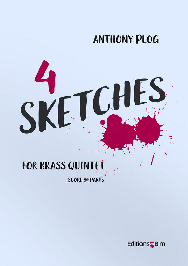 4 Sketches  für 2 Trompeten, Horn, Posaune und Tuba  Partitur und Stimmen