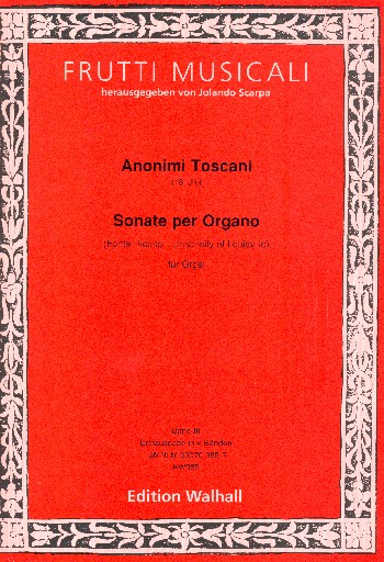 Sonaten toskanischer Komponisten des 18. Jahrhunderts Band 3&nbsp;&nbsp;für Orgel&nbsp;&nbsp;