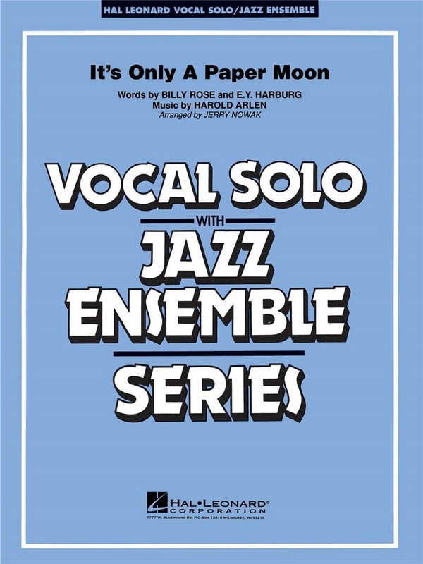 It's only a Paper Moon:  for voice and jazz ensemble  score and parts