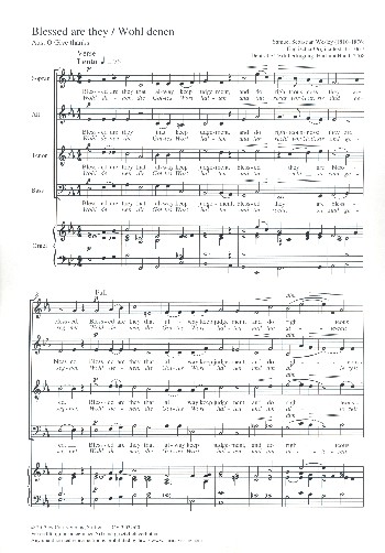 Blessed are they  für gem Chor und Orgel  Partitur (dt/en)