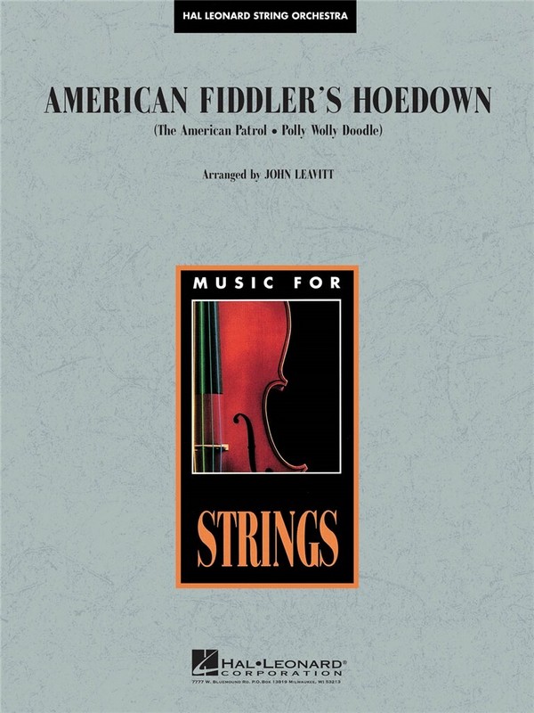 American Fiddler's Hoedown&nbsp;&nbsp;for string orchestra&nbsp;&nbsp;score and parts (8-8-4--4-4-4)