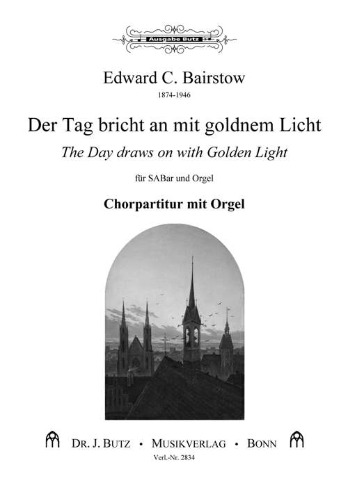Der Tag bricht an mit goldnem Licht&nbsp;&nbsp;für gem Chor (SAM) und Orgel&nbsp;&nbsp;Partitur (dt/en)