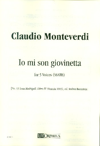 Io mi giovinetta&nbsp;&nbsp;for 5-part chorus or 5 voices (SSATB)&nbsp;&nbsp;score