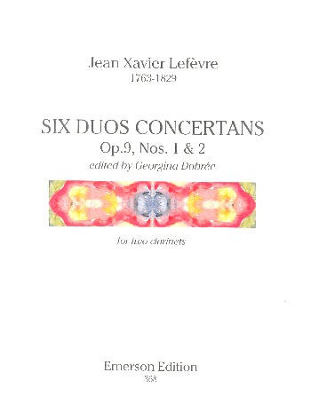 6 Duos concertants op.9 no.1,2  for 2 clarinets  score and parts