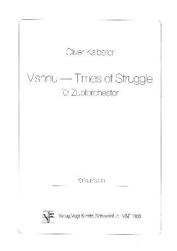 Vishnu - Times of Struggle  für Zupforchester  Percussion