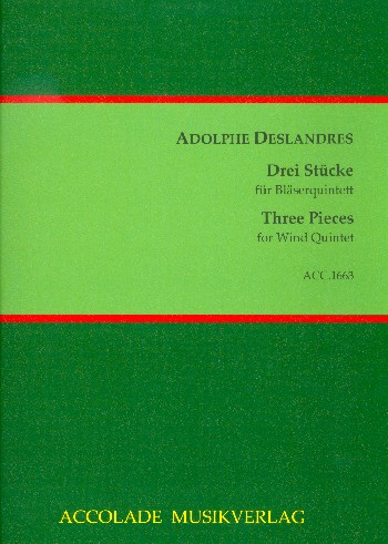 3 Pièces  für Flöte, Oboe, Klarinette, Horn und Fagott  Partitur und Stimmen