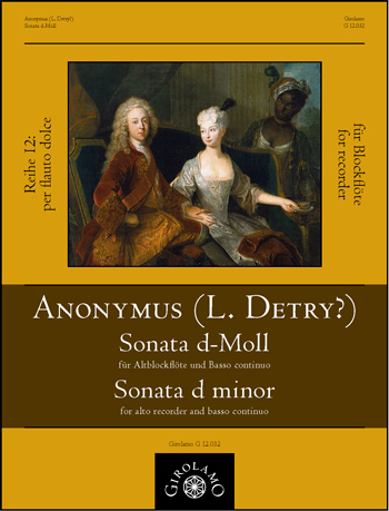 Sonate d-Moll  für Altblockflöte und Bc  