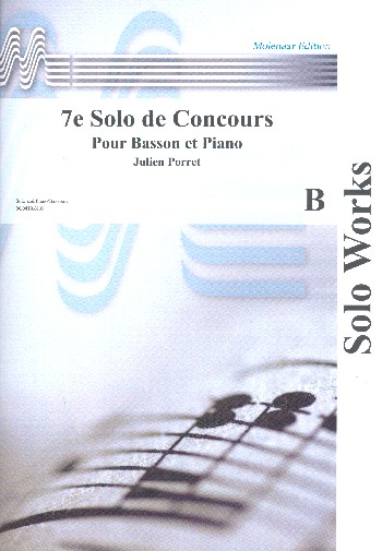 Solo de concours no.7&nbsp;&nbsp;pour basson et piano&nbsp;&nbsp;