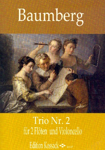 Trio op.1,2  für 2 Flöten und Violoncello (Fagott)  Partitur und Stimmen