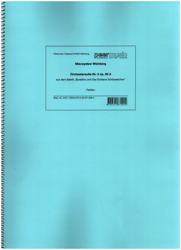 Orchestersuite Nr.4 op.55d&nbsp;&nbsp;für grosses Orchester&nbsp;&nbsp;Partitur