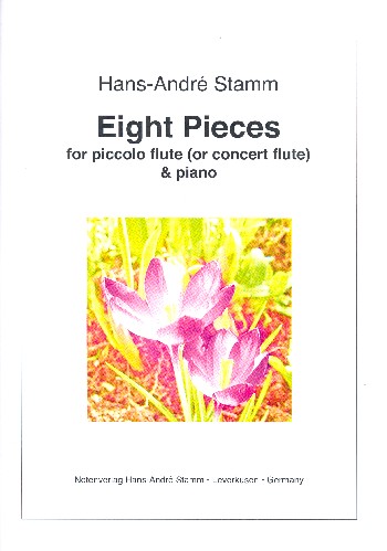 8 Pieces  for piccolo flute (concert flute) and piano  