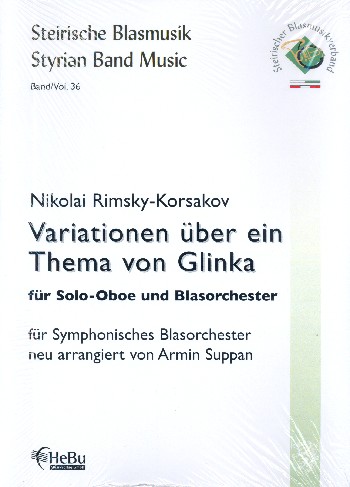 Variationen über ein Thema von Glinka&nbsp;&nbsp;für Oboe und Blasorchester&nbsp;&nbsp;