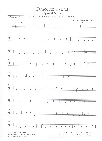 Konzert C-Dur op.8,2  für 5 Blockflöten (SAATB)  Bassblockflöte