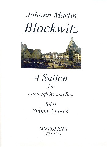 4 Suiten Band 2 (Nr.3 und 4)  für Altblockflöte und Bc  