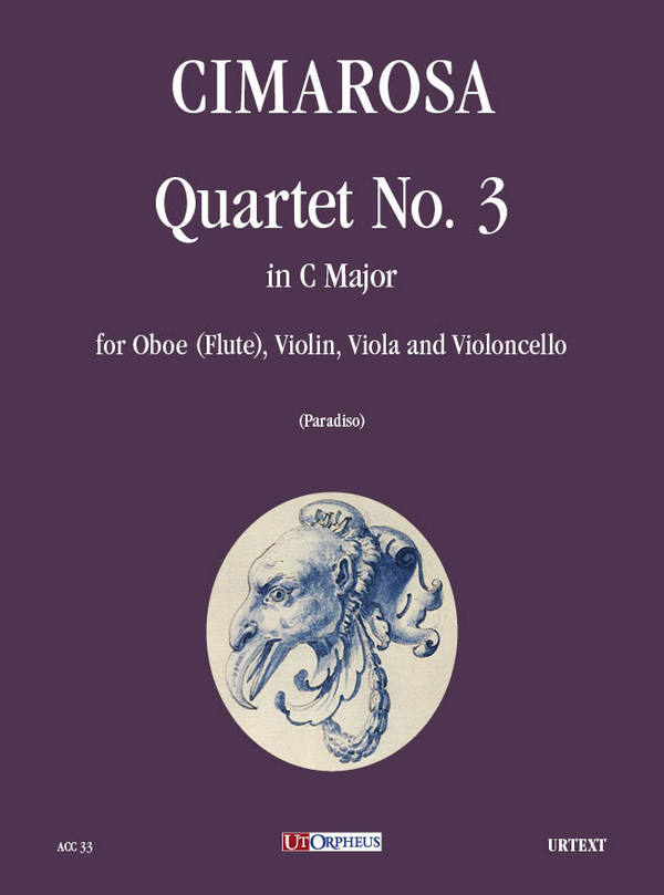 Quartet in C Major no.3&nbsp;&nbsp;for oboe (fl), violin, viola and violoncello&nbsp;&nbsp;score and parts