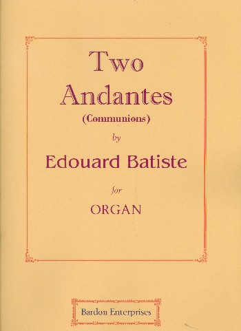 2 Andantes  for organ  