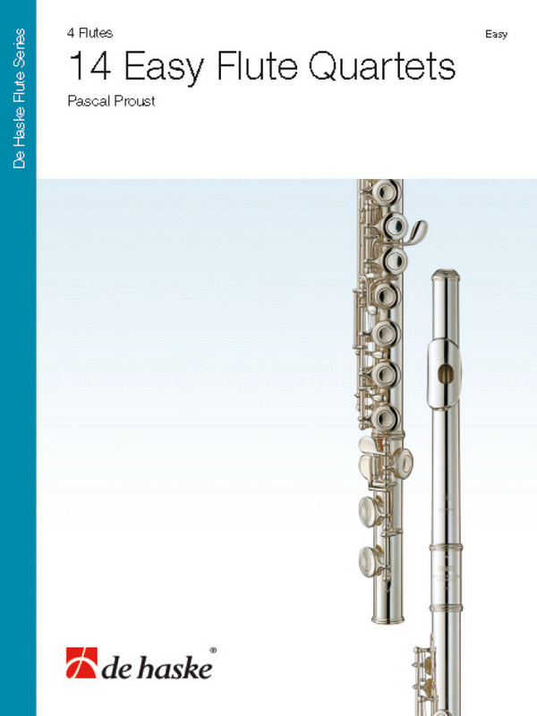 14 easy Flute Quartets  for 4 flutes  score and parts