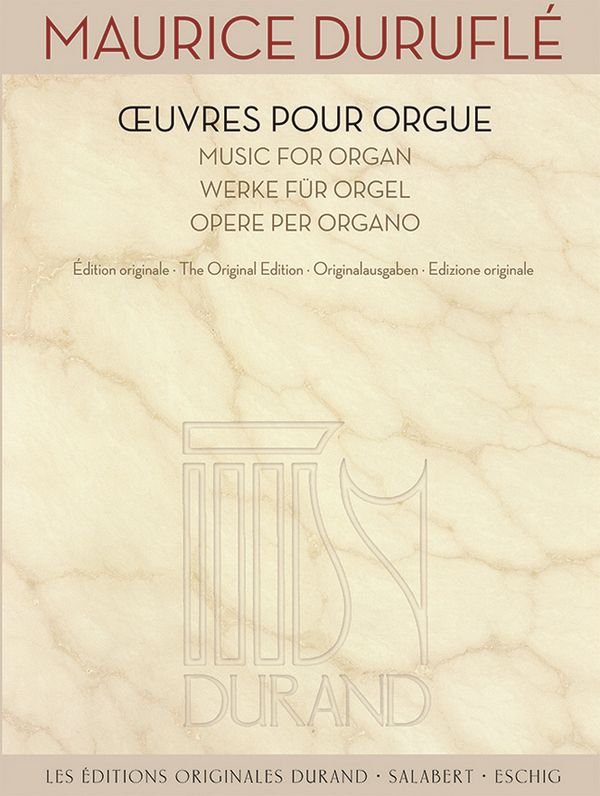 Ouevres&nbsp;&nbsp;pour Orgue&nbsp;&nbsp;